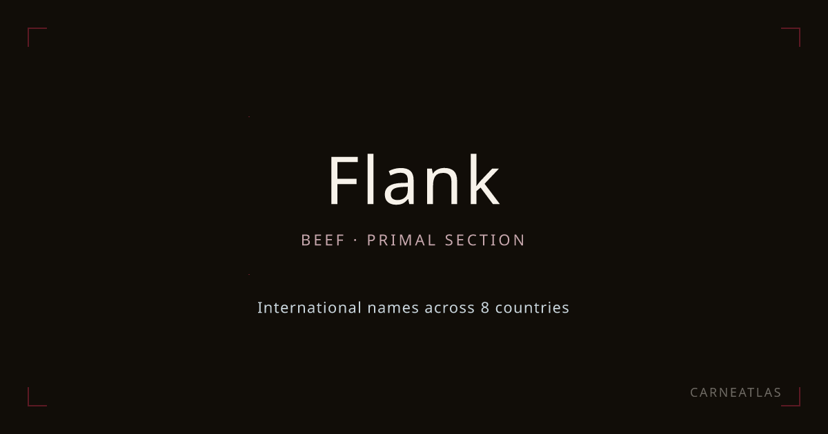 Beef Flank Cuts — All Cuts from the Flank | CarneAtlas
